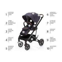 Zopa Set kočárek Quest+ korba+ adaptéry Midnight Navy/Black