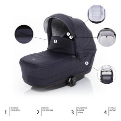 Zopa Set kočárek Quest+ korba+ adaptéry Midnight Navy/Black