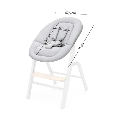 Zopa Set židlička Inspira 2 + novorozenecký set + houpací základna Creamy Natur