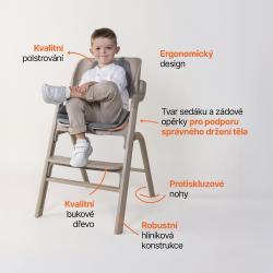 Zopa Set židlička Inspira + novorozenecký set Cookie Beige