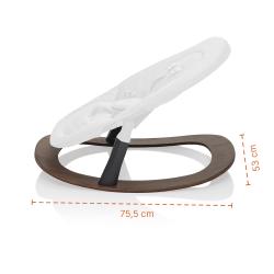 Zopa Set židlička Inspira + novorozenecký set + houpací základna Berry Black