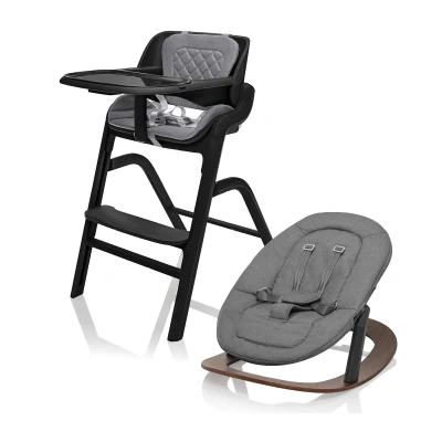 Zopa Set židlička Inspira + novorozenecký set + houpací základna Berry Black Zopa Set židlička Inspira + novorozenecký set + houpací základna Berry Black