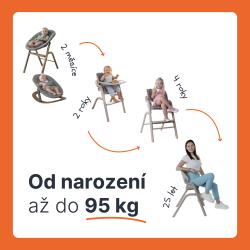 Zopa Set židlička Inspira + novorozenecký set + houpací základna Candy Pink