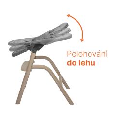 Zopa Set židlička Inspira + novorozenecký set + houpací základna Pistacio Green