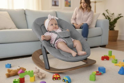 Zopa Set židlička Inspira + novorozenecký set + houpací základna Pistacio Green