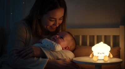 Zopa Silikonová LED noční lampička Muffin