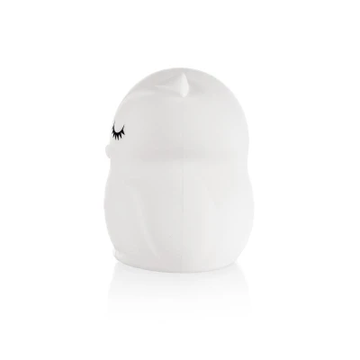 Zopa Silikonová LED noční lampička Owl bílá
