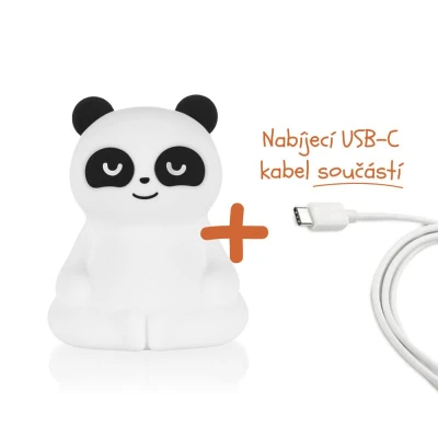 Zopa Silikonová LED noční lampička vel. M Panda