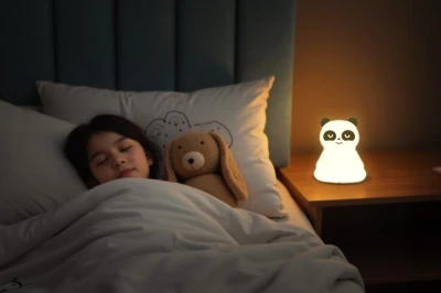 Zopa Silikonová LED noční lampička vel. M Panda