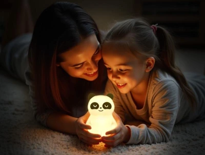 Zopa Silikonová LED noční lampička vel. M Panda
