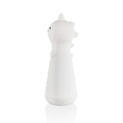 Zopa Silikonové LED noční světlo s baterkou Dino bílé