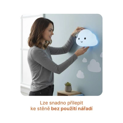 Zopa Silikonové nástěnné noční světlo Cloud