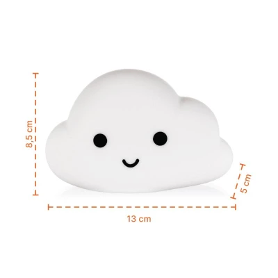 Zopa Silikonové nástěnné noční světlo Cloud