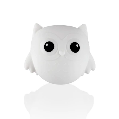 Zopa Silikonové nástěnné noční světlo Owl