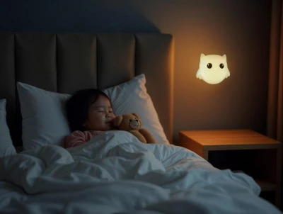 Zopa Silikonové nástěnné noční světlo Owl