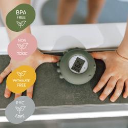Zopa Silikonový digitální teploměr 2v1 Dove Grey