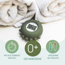 Zopa Silikonový digitální teploměr 2v1 Forest Green