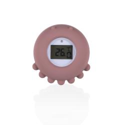 Zopa Silikonový digitální teploměr 2v1 Old Pink