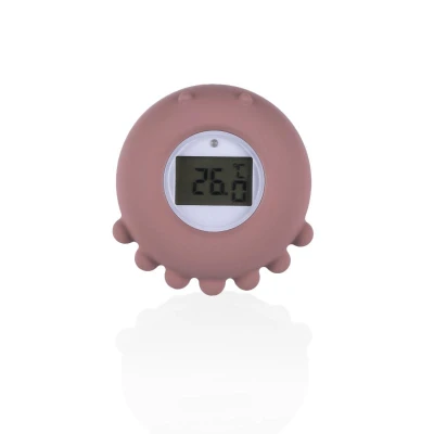 Zopa Silikonový digitální teploměr 2v1 Old Pink