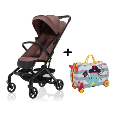 Zopa Sportovní kočárek Jet + kufřík PackRide ZDARMA Amber Brown