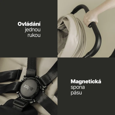 Zopa Sportovní kočárek Jet + kufřík PackRide ZDARMA Amber Brown