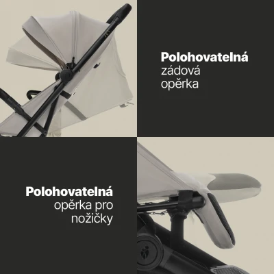 Zopa Sportovní kočárek Jet + kufřík PackRide ZDARMA Shade Grey