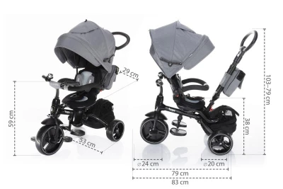 Zopa Tříkolka Citi Trike Chilli Red