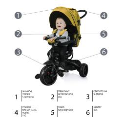 Zopa Tříkolka Citi Trike Curry Yellow