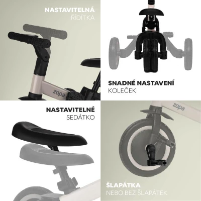Zopa Tříkolka Razor Easy Boss Grey