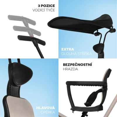 Zopa Tříkolka Razor Pro 6v1 Ivory Beige