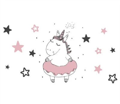 Zopa Vanička 84cm [34]Unicorn[34] se zátkou Grey/Pink
