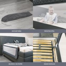 Zopa Zábrana na postel Monna Antracit Grey