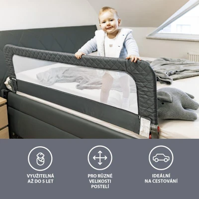 Zopa Zábrana na postel Monna Silver grey