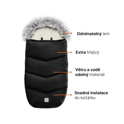 Zopa Zimní fusak Fluffy Arctic Black