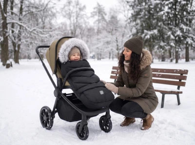 Zopa Zimní fusak Fluffy Combi Arctic Black