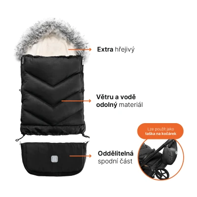 Zopa Zimní fusak Fluffy Combi Creamy Beige