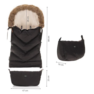 Zopa Zimní fusak Fluffy Combi Foggy Grey