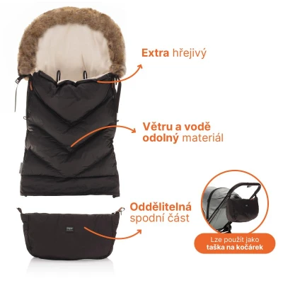 Zopa Zimní fusak Fluffy Combi Old Pink