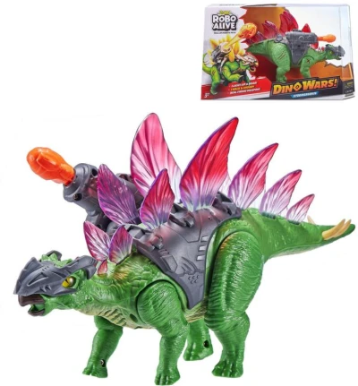 ZURU Robo Alive Stegosaurus chodí střílí svítí ve tmě na baterie Světlo Zvuk ZURU Robo Alive Stegosaurus chodí střílí svítí ve tmě na baterie Světlo Zvuk
