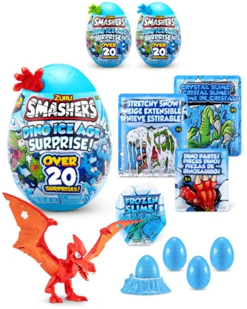 ZURU Smashers: Ice Age velké balení set vejce s dinosaurem 3 druhy ZURU Smashers: Ice Age velké balení set vejce s dinosaurem 3 druhy