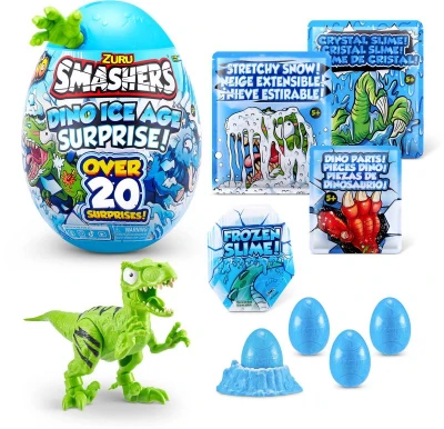 ZURU Smashers: Ice Age velké balení set vejce s dinosaurem 3 druhy