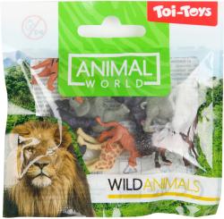 Zvířata 2-3cm plastové figurky mini zvířátka set 8ks sáček 3 druhy