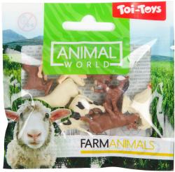 Zvířata 2-3cm plastové figurky mini zvířátka set 8ks sáček 3 druhy