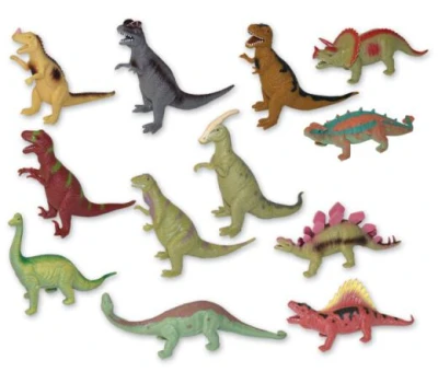 Zvířata dinosauři 15cm měkké gumové figurky zvířátka 12 druhů Zvířata dinosauři 15cm měkké gumové figurky zvířátka 12 druhů