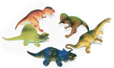 Zvířata dinosauři 9-12cm plastové figurky zvířátka set 5ks v sáčku Zvířata dinosauři 9-12cm plastové figurky zvířátka set 5ks v sáčku