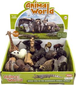 Zvířata divoká Safari 10cm mini plastové figurky zvířátka 9 druhů