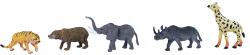 Zvířata divoká Safari 8-10cm plastové figurky zvířátka set 5ks v sáčku