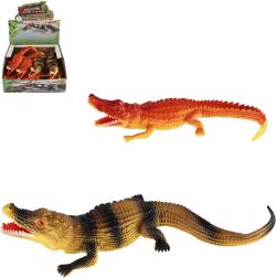 Zvířata krokodýl 28cm plastové figurky zvířátka 2 druhy Zvířata krokodýl 28cm plastové figurky zvířátka 2 druhy