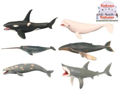 Zvířátko mořské 18-26cm plastová figurka zvířátko 6 druhů Zvířátko mořské 18-26cm plastová figurka zvířátko 6 druhů