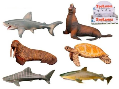 Zvířátko mořské 9-15cm plastová figurka zvířátko 6 druhů Zvířátko mořské 9-15cm plastová figurka zvířátko 6 druhů